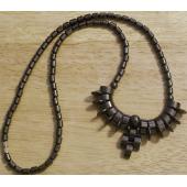 Teeth Beads Hematite Chain Choker Necklace